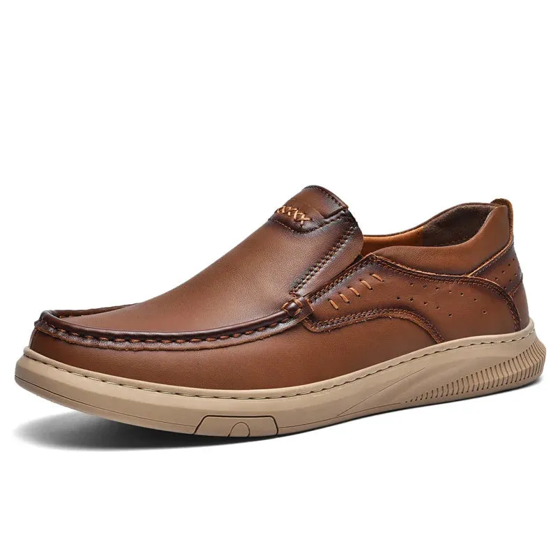 Richard Leather Slip-On Loafers