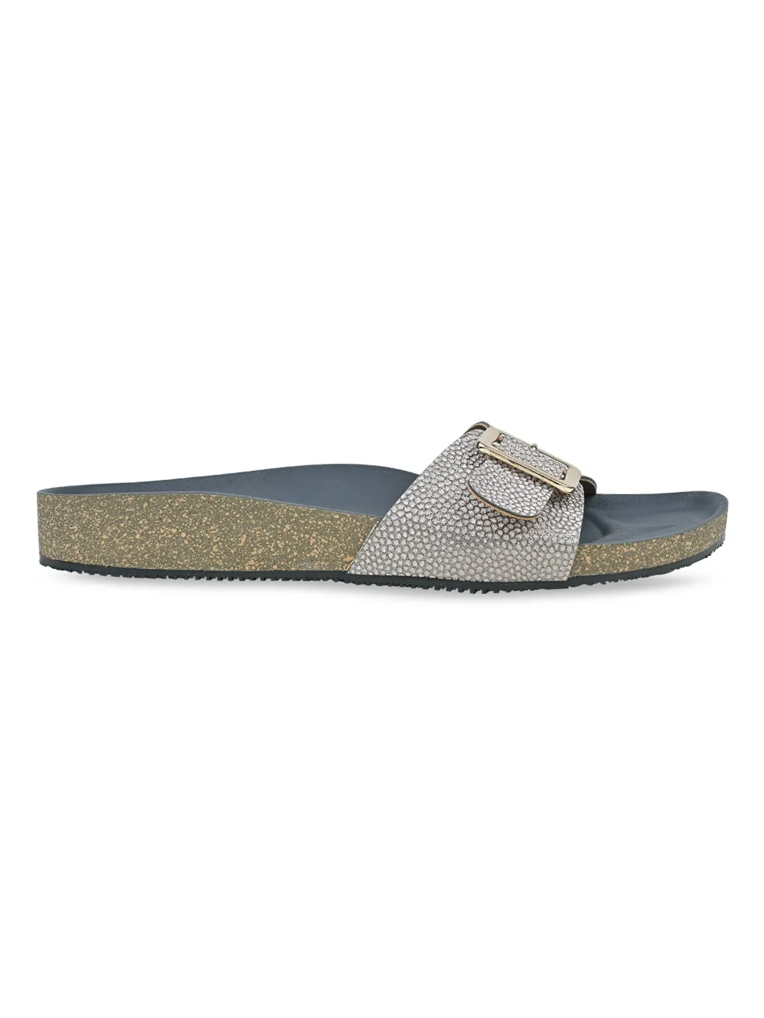 Rocia By Regal Antique Gold Women Slider Flats