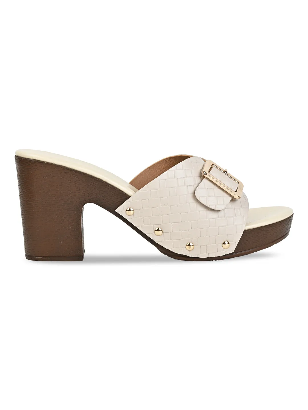 Rocia By Regal Beige Women Casual Chatai Block Heel