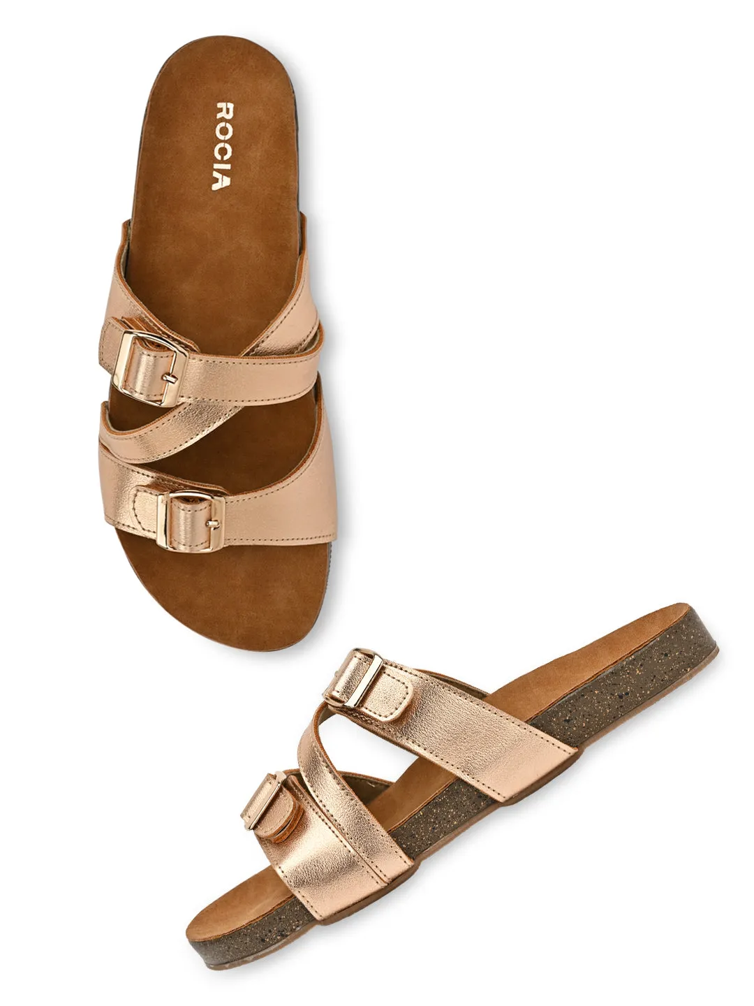 Rocia By Regal Beige Women Casual Slide Flats