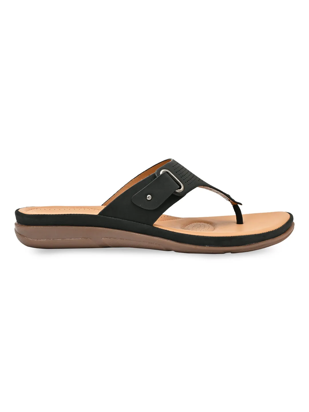 Rocia By Regal Black Women Casual Laser Cut Flats