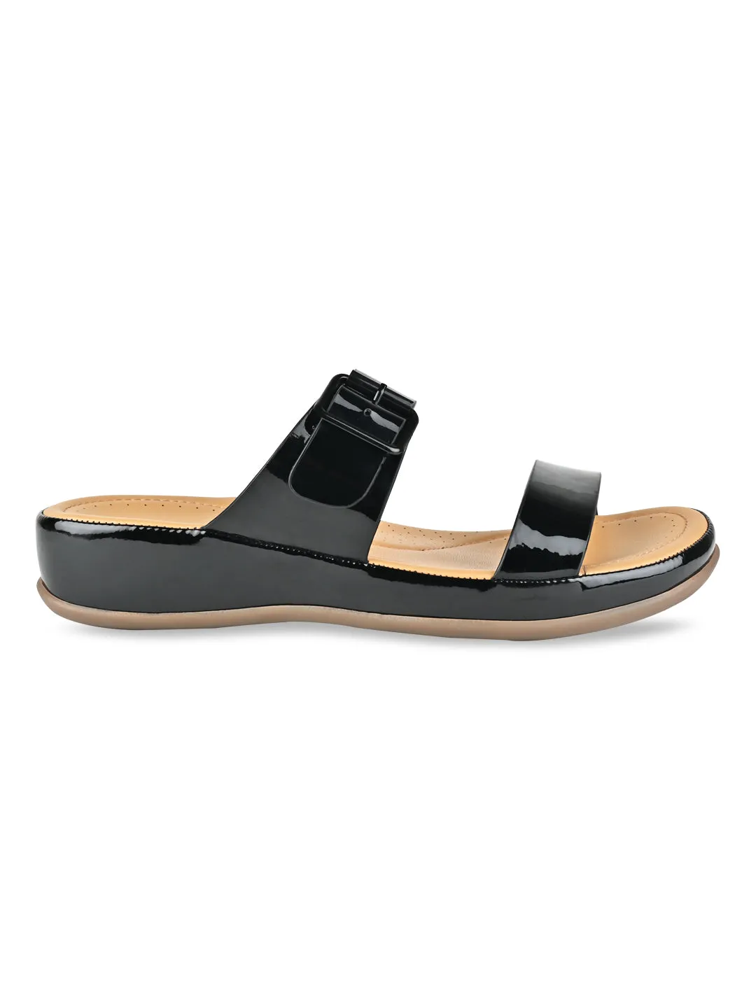 Rocia By Regal Black Women Patent Casual Flats