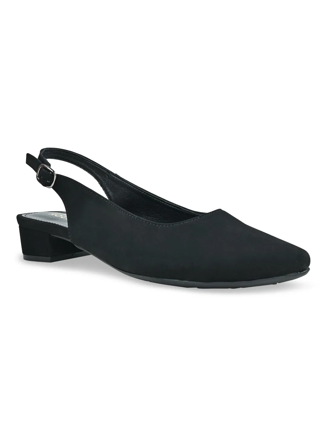 Rocia By Regal Black Women Sling Back Pumps