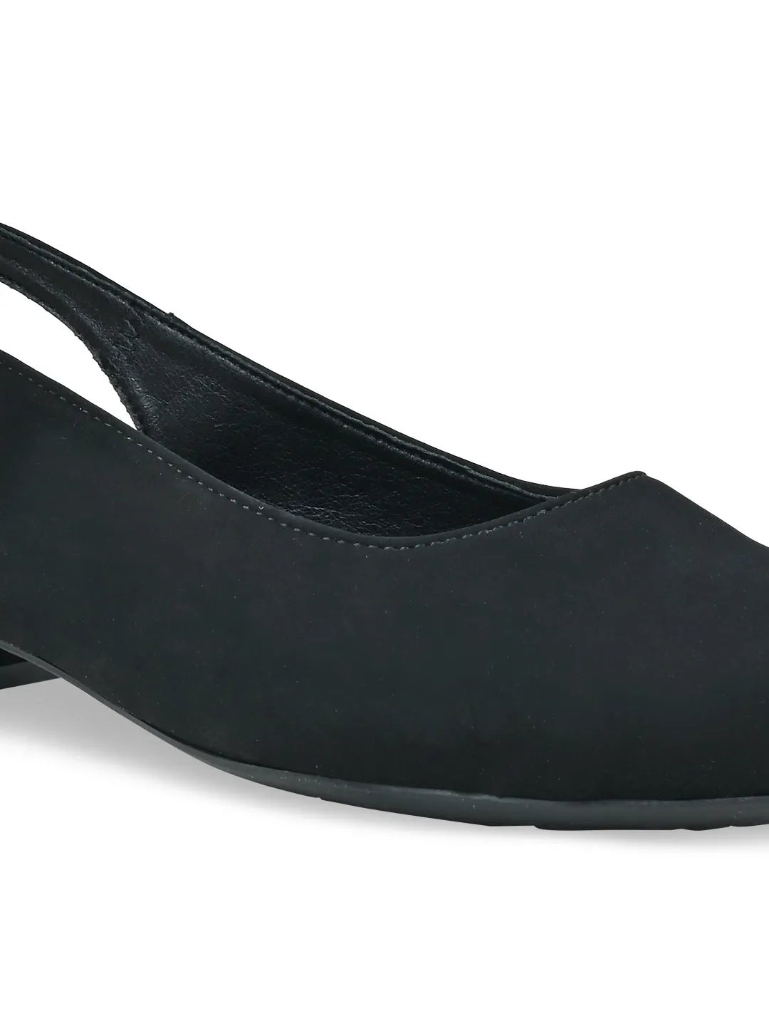 Rocia By Regal Black Women Sling Back Pumps