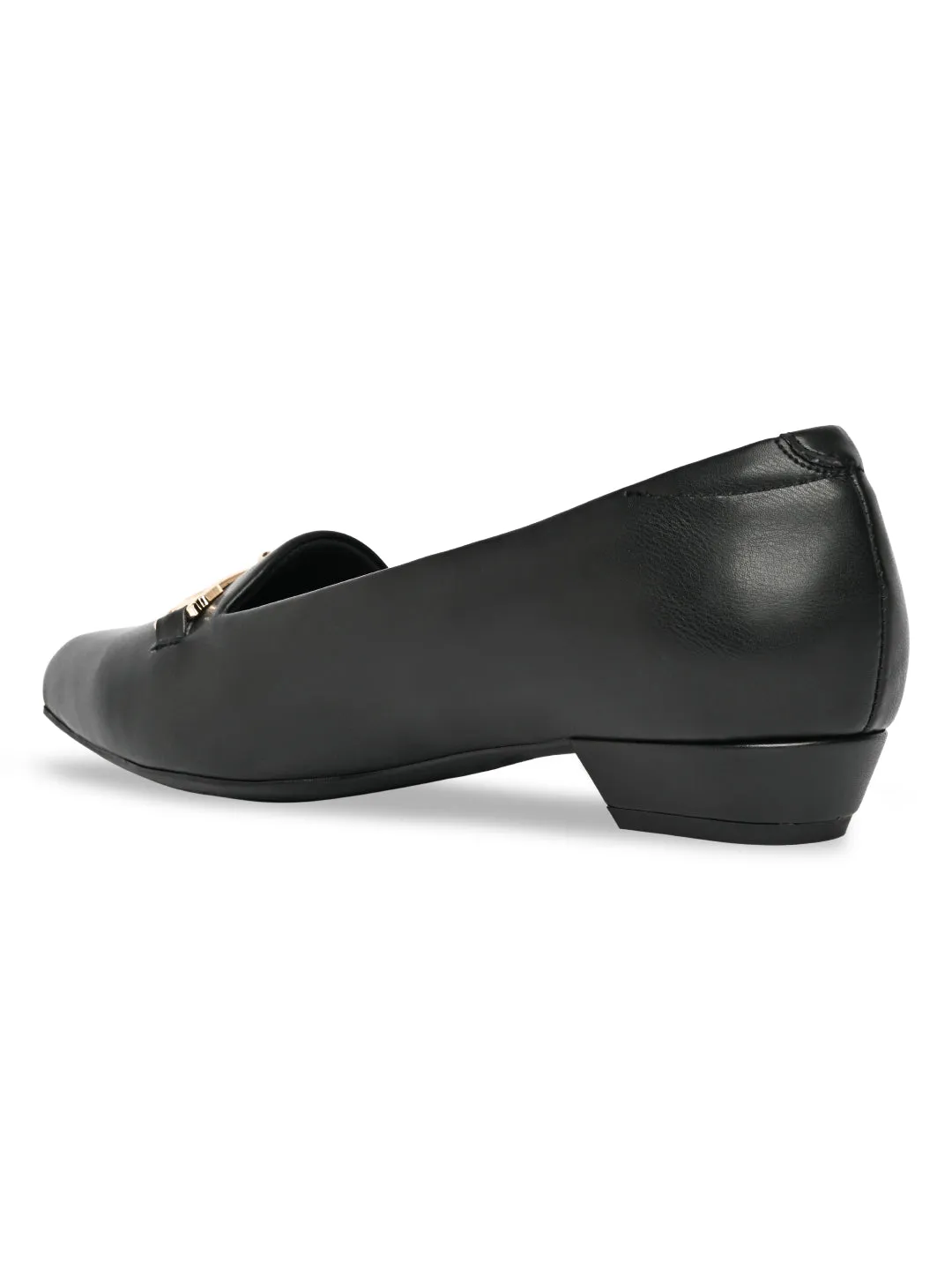 Rocia By Regal Black Women Square Toe Workwear Pumps