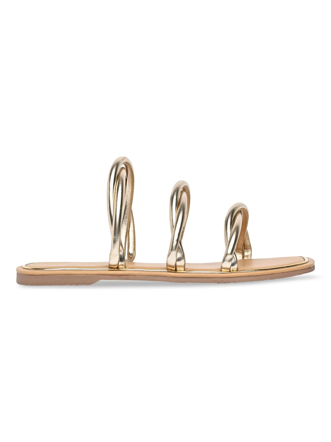 Rocia By Regal Gold Women Casual Flat Sandals