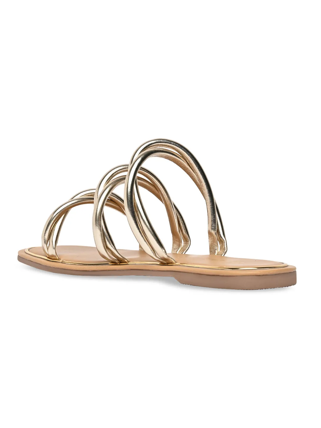 Rocia By Regal Gold Women Casual Flat Sandals