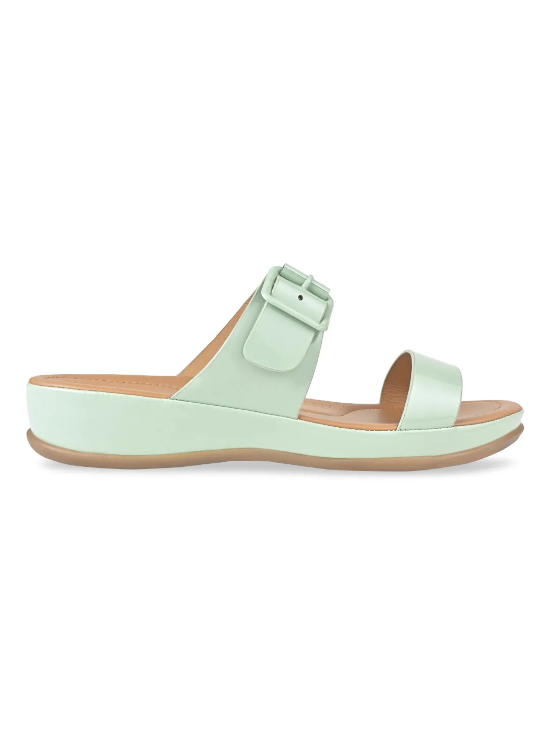 Rocia By Regal Green Women Patent Casual Flats