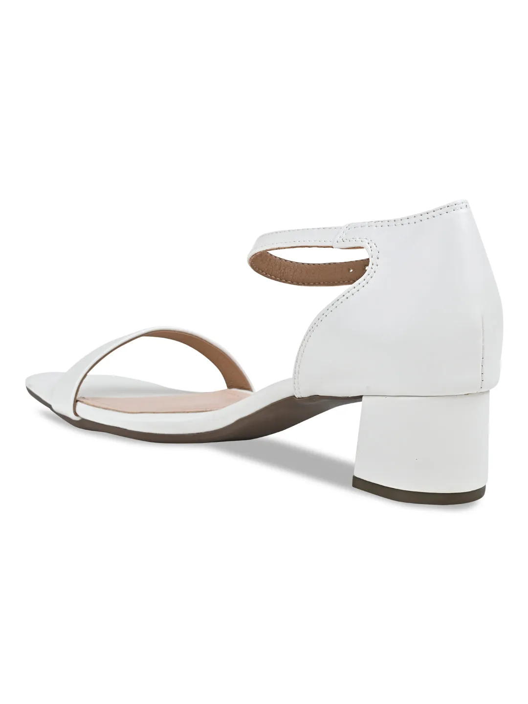 Rocia By Regal White Women Block Heel Sandal