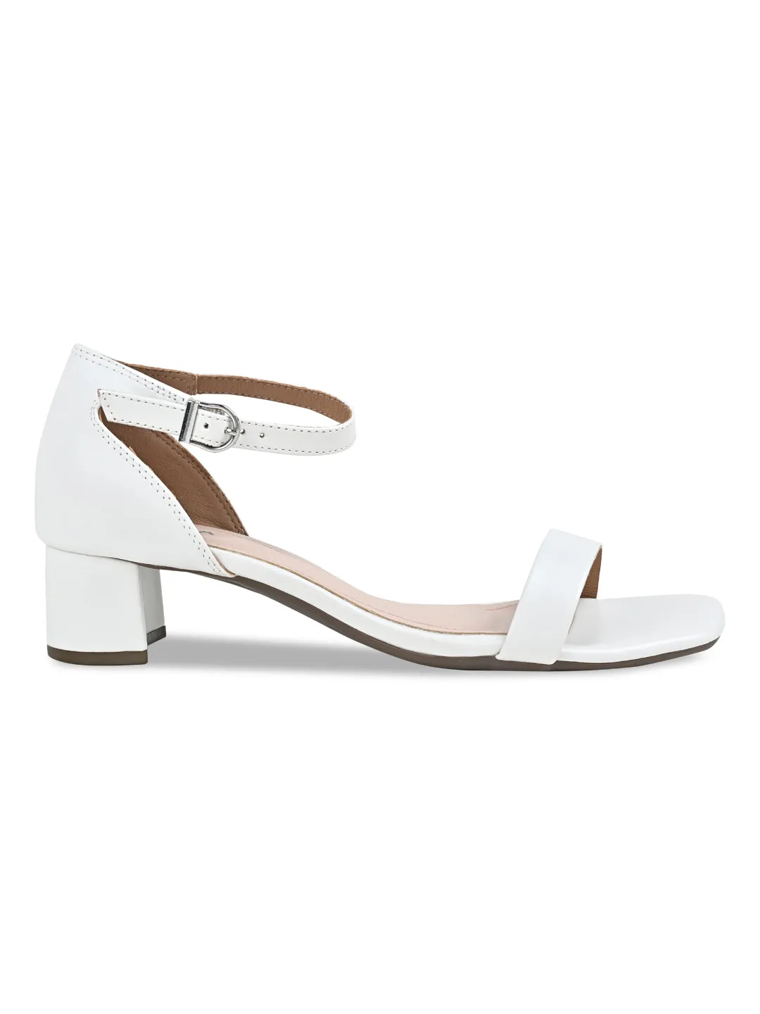 Rocia By Regal White Women Block Heel Sandal