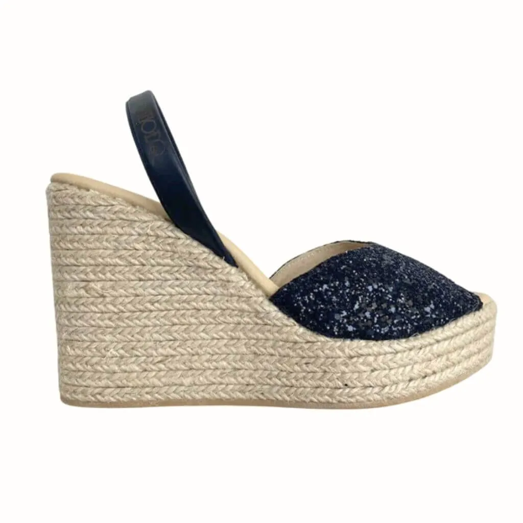 Roxy Wedge ('23 Edit) in Midnight Glitter