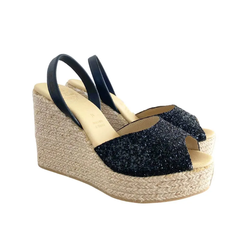 Roxy Wedge ('23 Edit) in Midnight Glitter