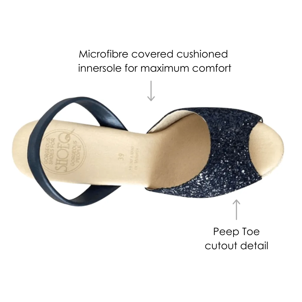 Roxy Wedge ('23 Edit) in Midnight Glitter
