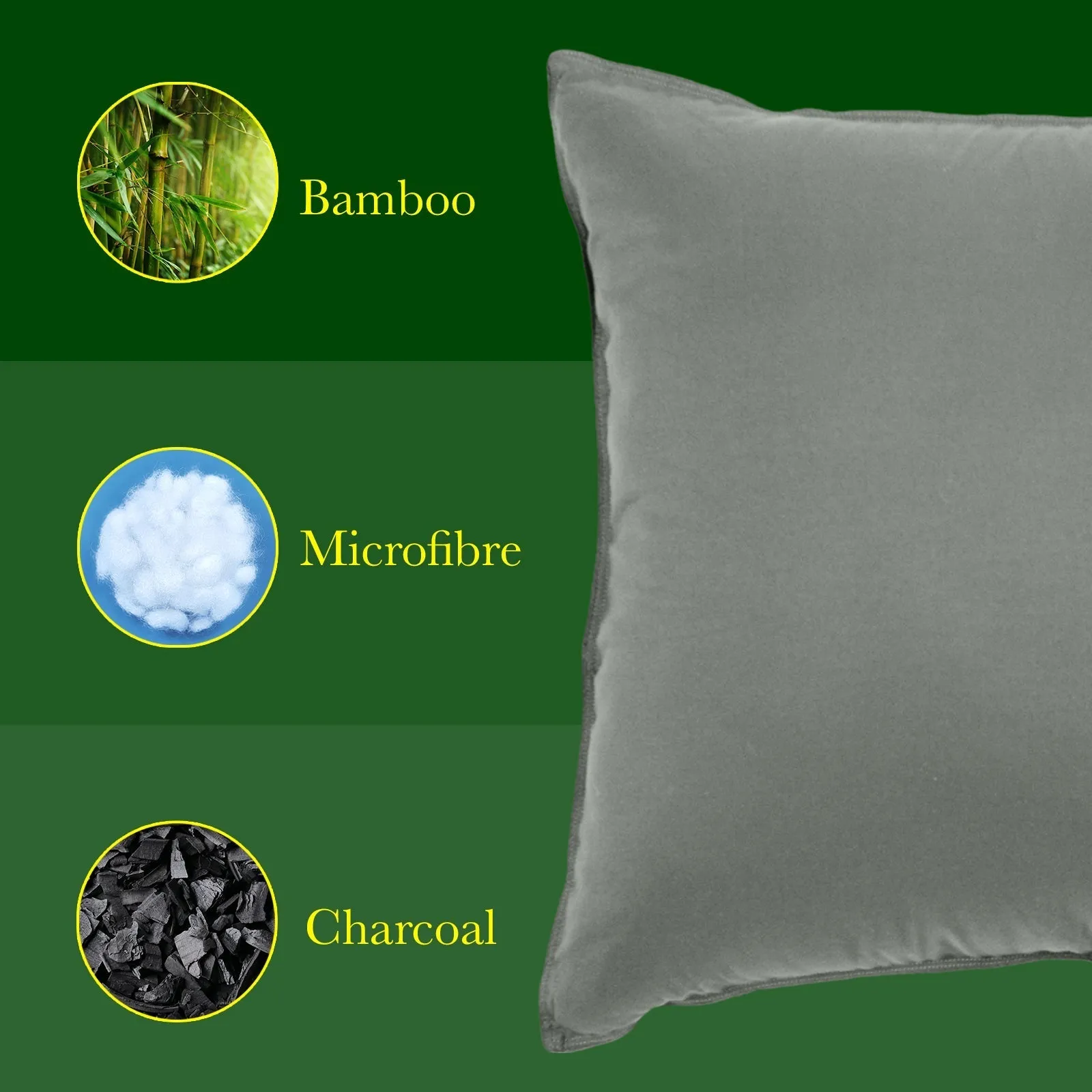 Royal Comfort Bamboo Pillow Hotel Quality Luxury Twin Pack