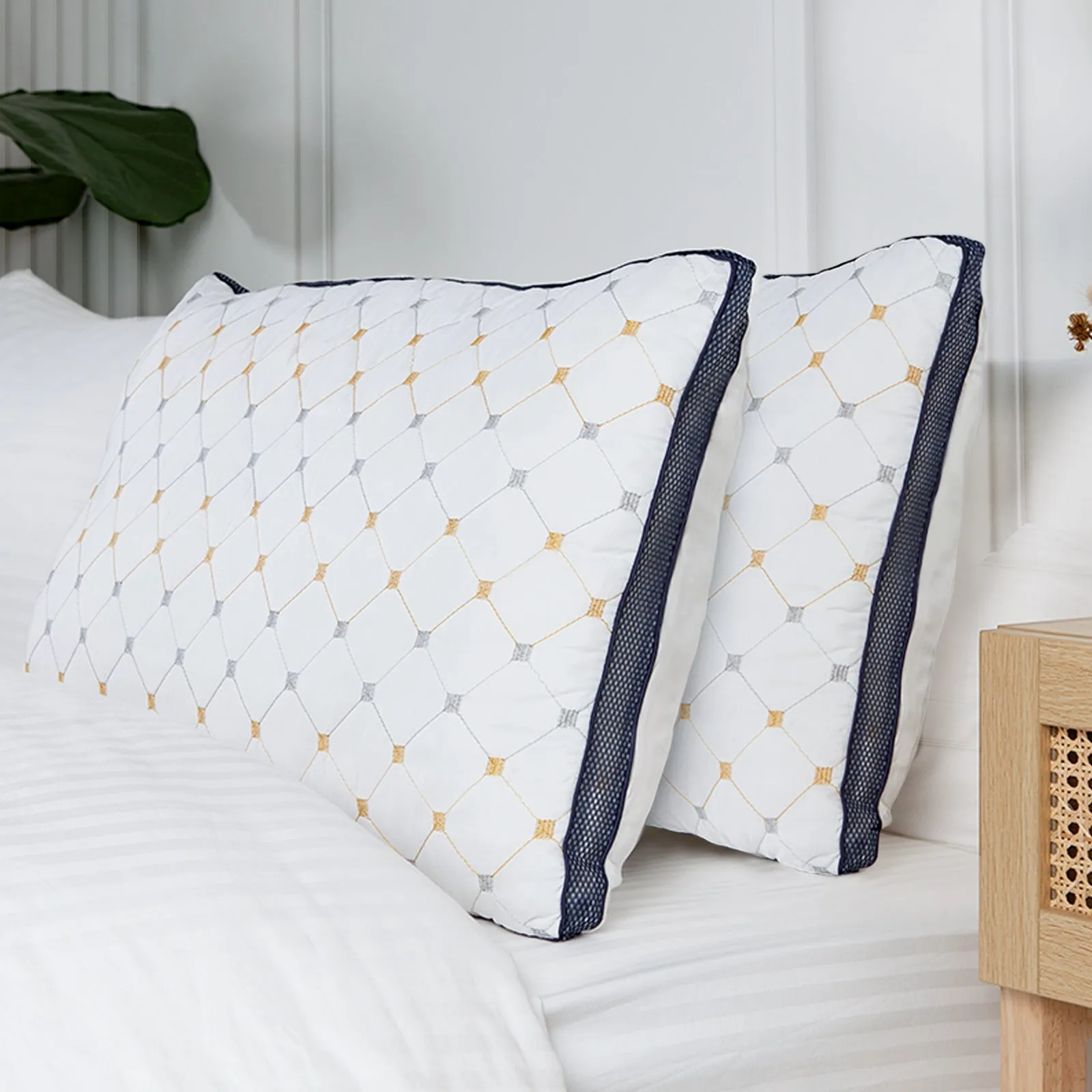 Royal Comfort Luxury Air Mesh Pillows Hotel Quality Checked Ultra Comfort TWIN PACK