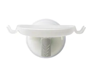 Safe-Er-Grip™ Soap Dish with 2 Razor Hooks