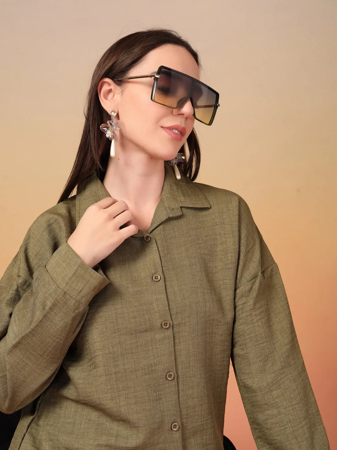 Sahara Forest Olive Co-ord Set by Italian Vega
