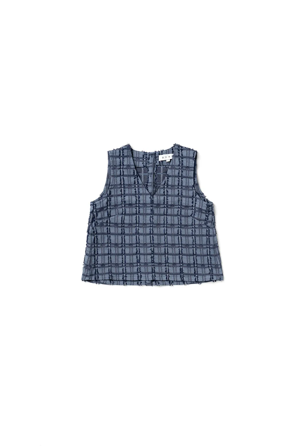 SAMPLE - Le V Mod Top - Indigo Hearts