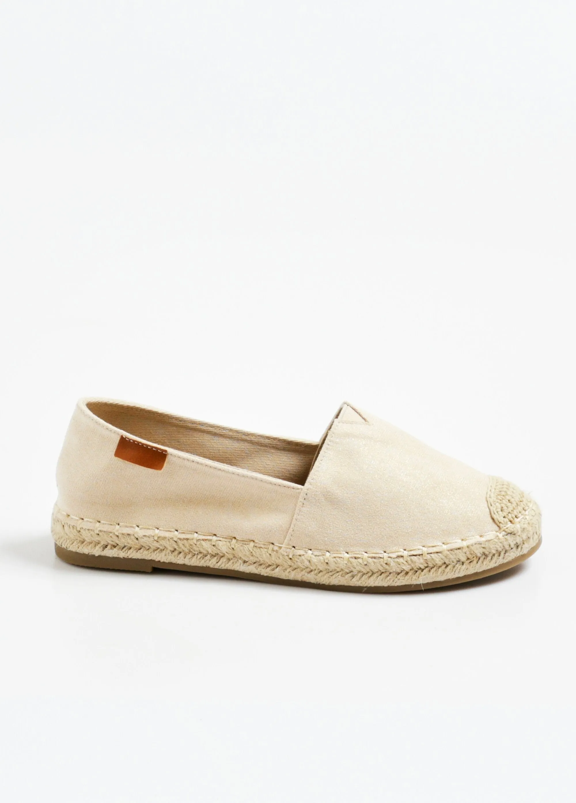 Sequined espadrilles with rope sole