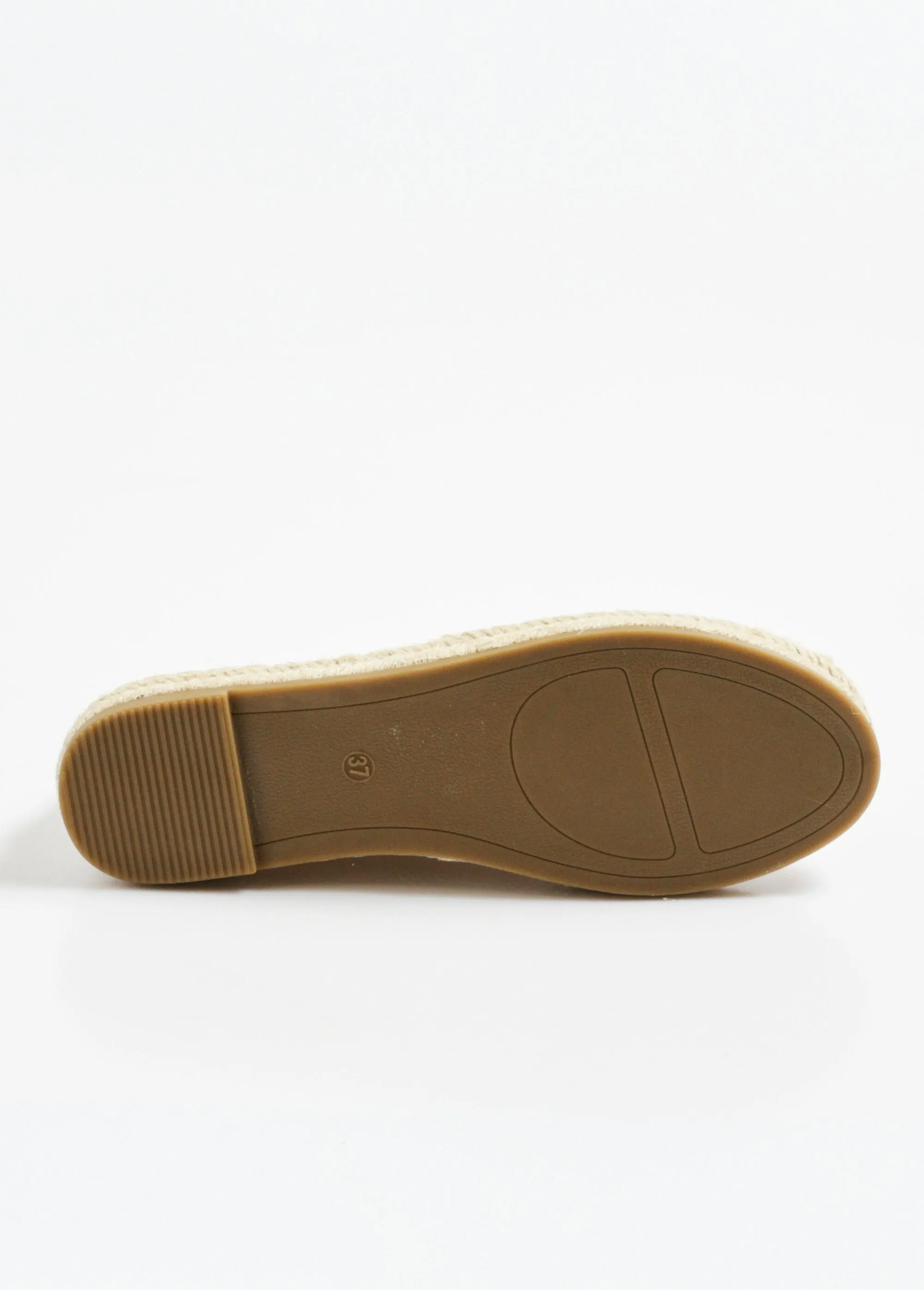 Sequined espadrilles with rope sole