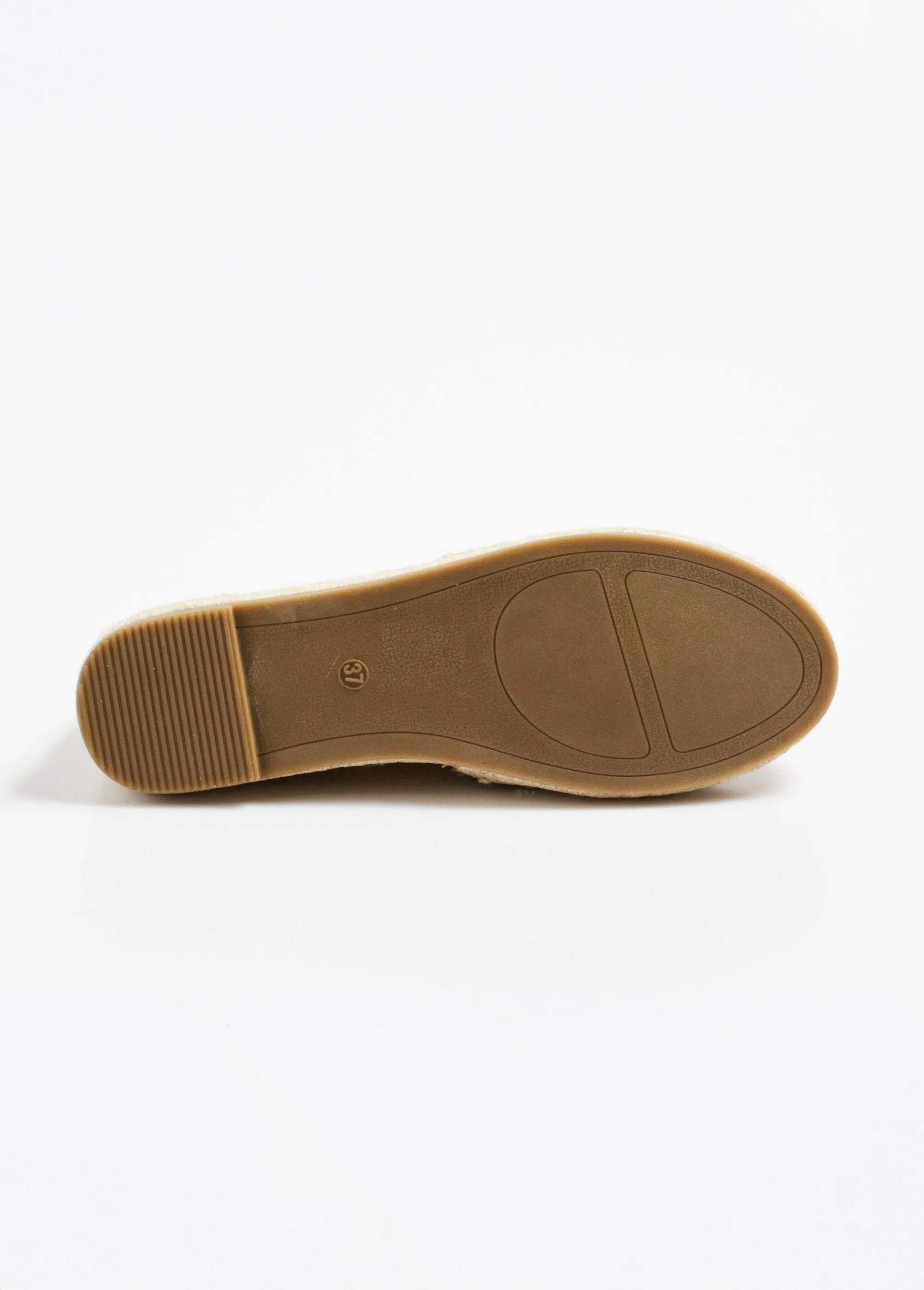 Sequined espadrilles with rope sole