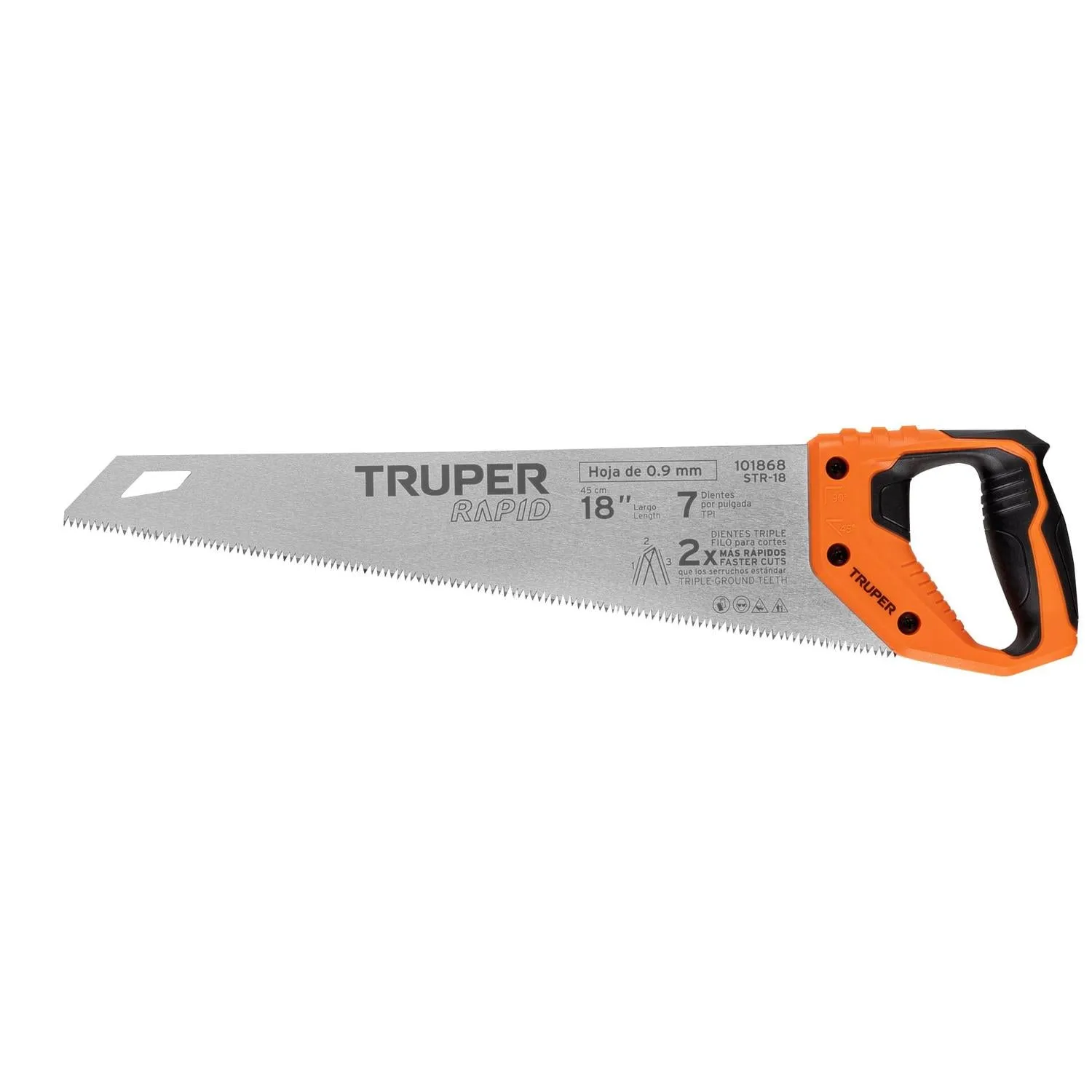 Serrucho Rapid 18', mango Comfort grip Truper 101868