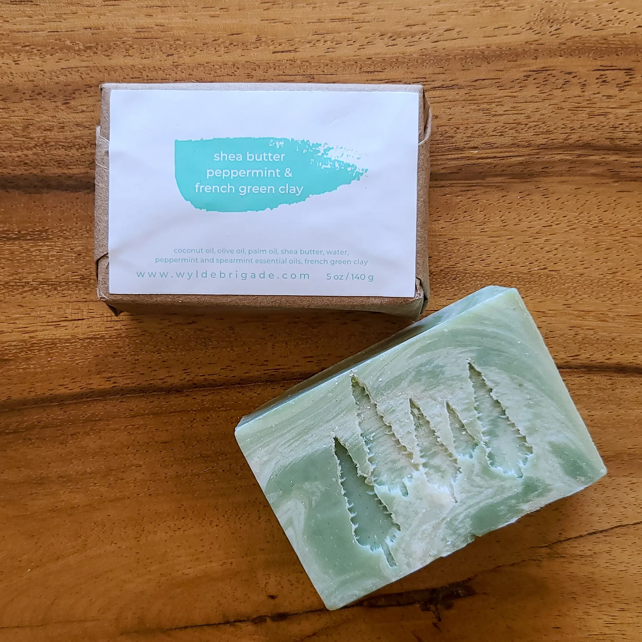Shea Butter   Peppermint   French Green Clay Soap