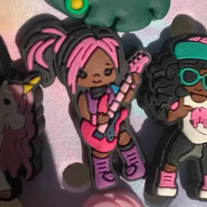 SHOE CHARMS - 80s ROCKER CUTIE