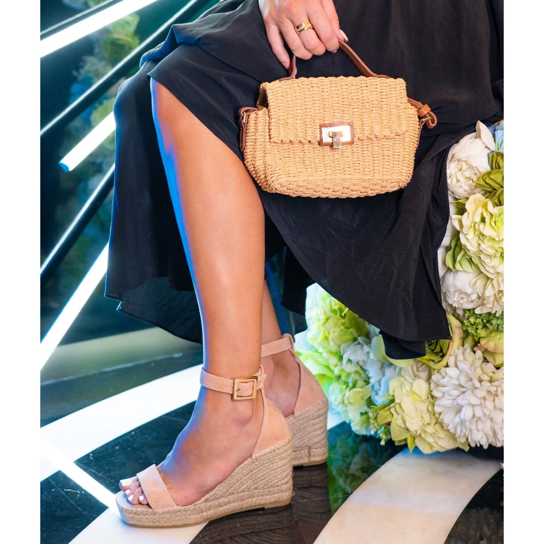 Sienna Espadrille Wedge in Sunkissed