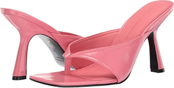 Sigerson Morrison Women's Thong Slide Heeled Sandal, Glow, 7