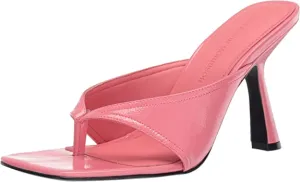 Sigerson Morrison Women's Thong Slide Heeled Sandal, Glow, 7