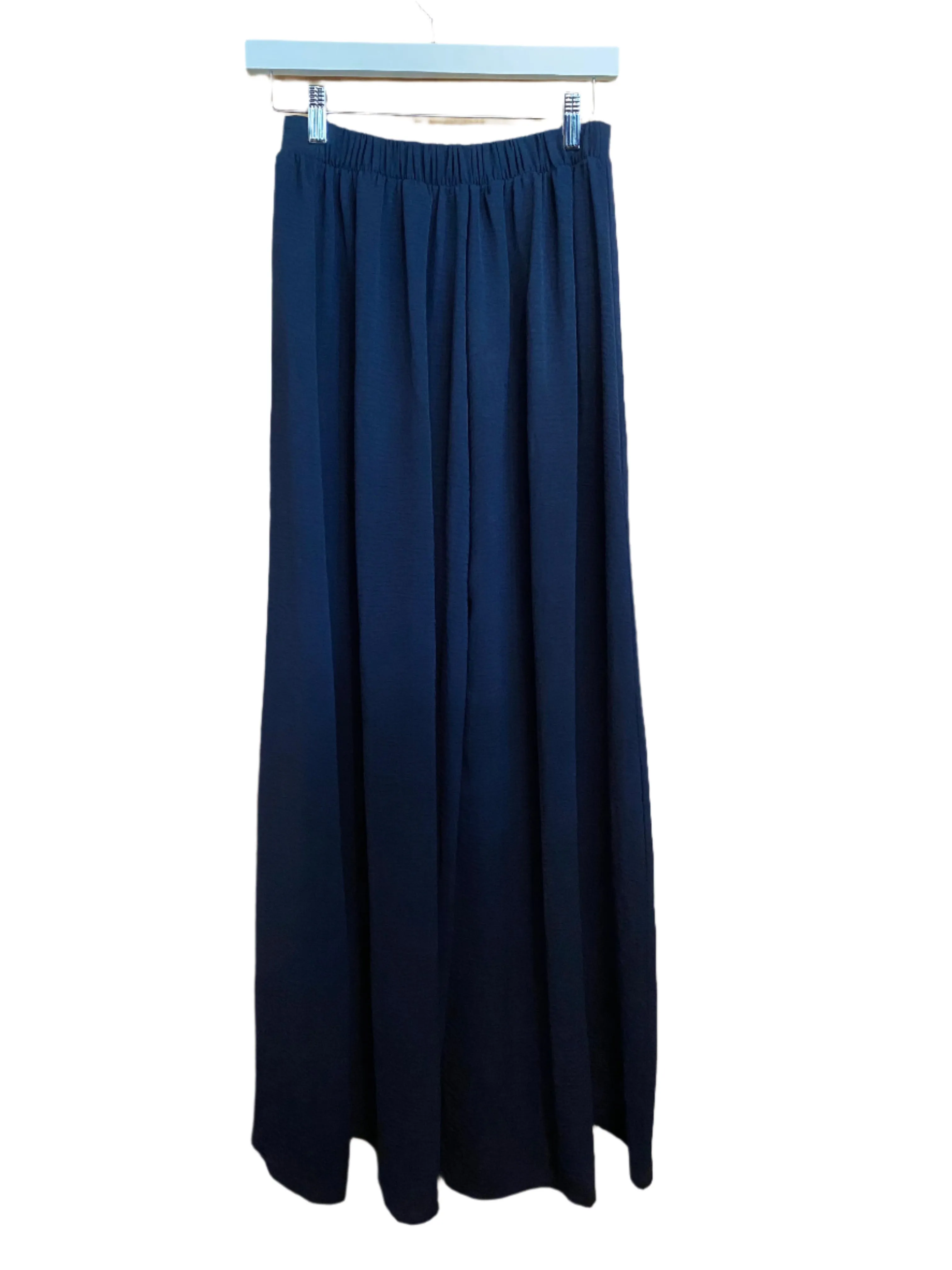 Solid Wide Leg Pants