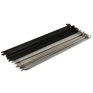 Source Stainless Spokes (40 Pack) - Black/Silver