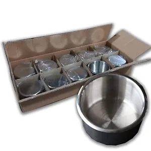 Stainless Steel Cup Holders - Jumbo x 10