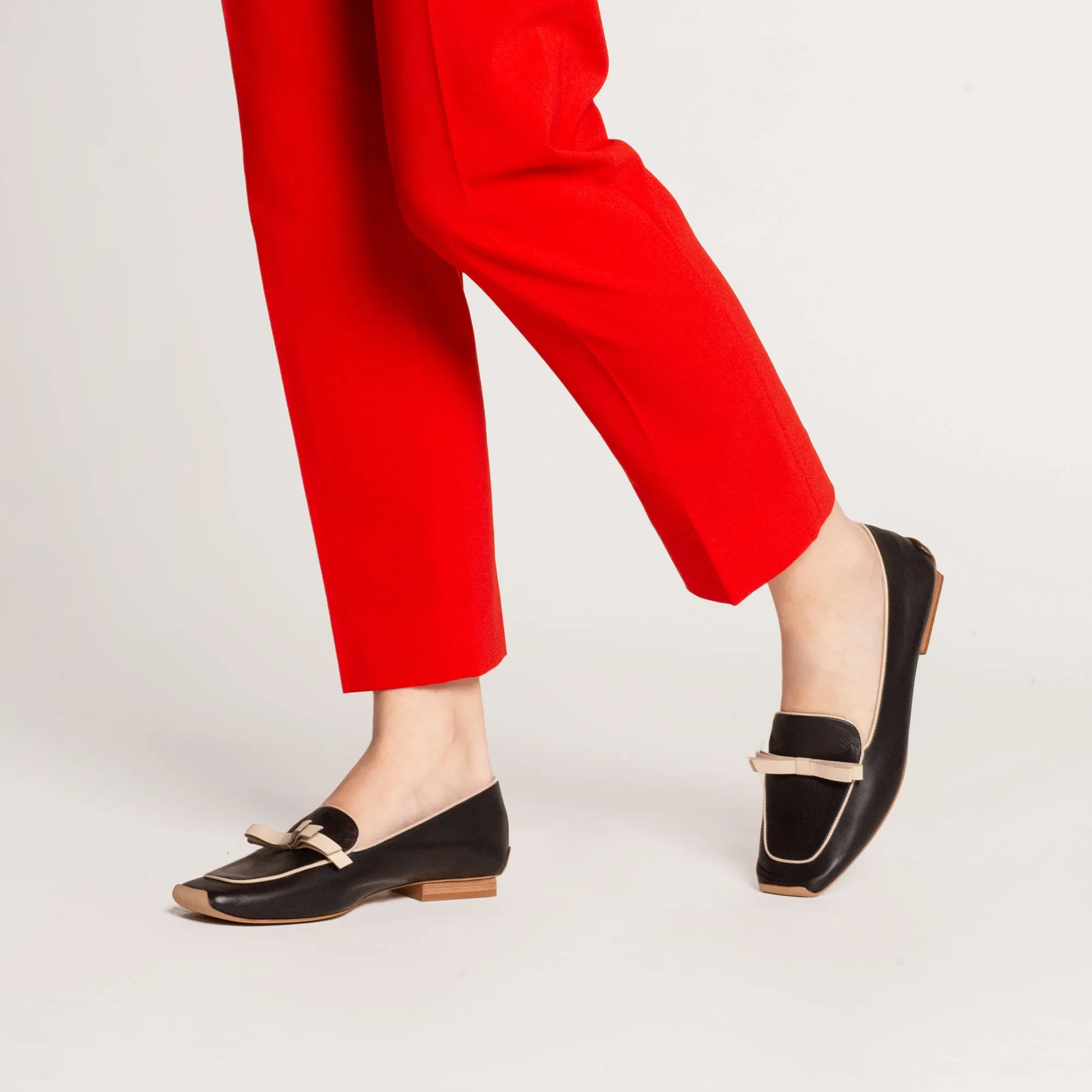 Suzanne Loafer - Leather Black Oyster