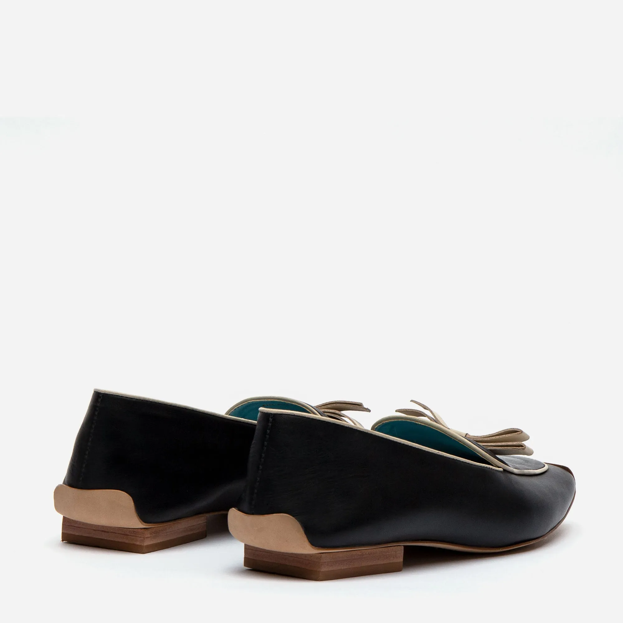 Suzanne Loafer - Leather Black Oyster