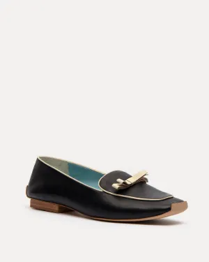 Suzanne Loafer - Leather Black Oyster