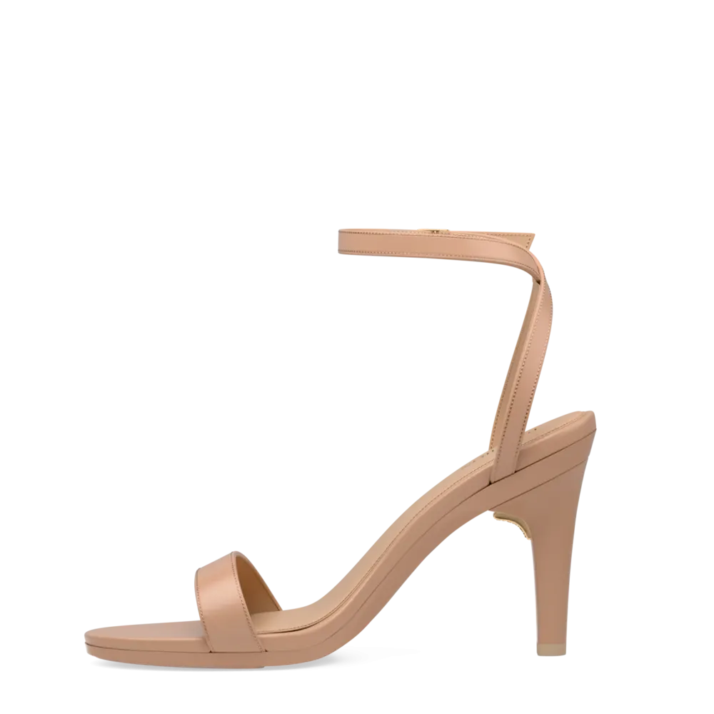 The Brenna - Latte Leather 4 Stiletto