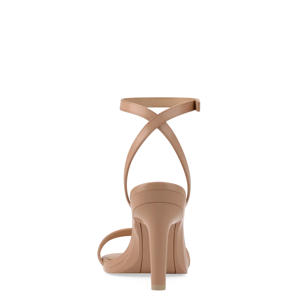 The Brenna - Latte Leather 4 Stiletto