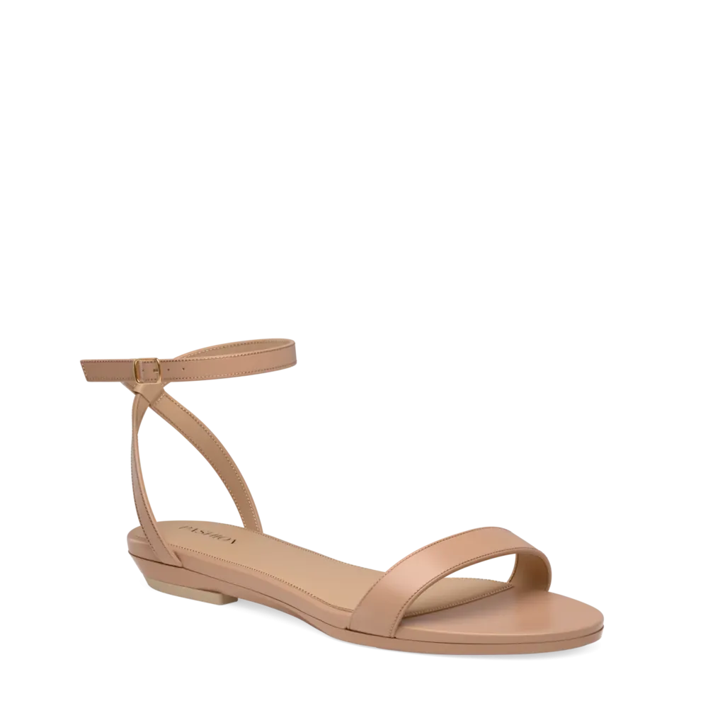The Brenna - Latte Leather 4 Stiletto