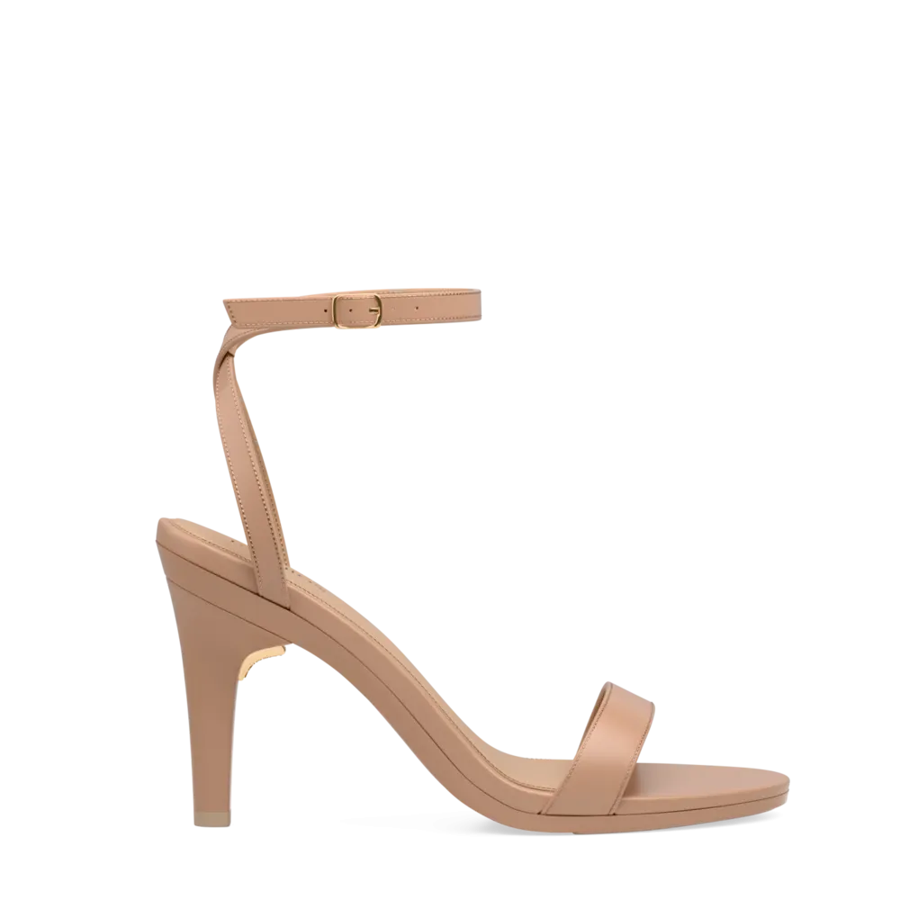 The Brenna - Latte Leather 4 Stiletto