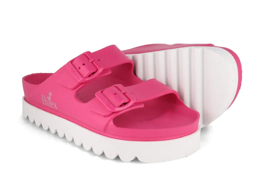 Thies Women Eco 'Platform Sandals', orchid pink