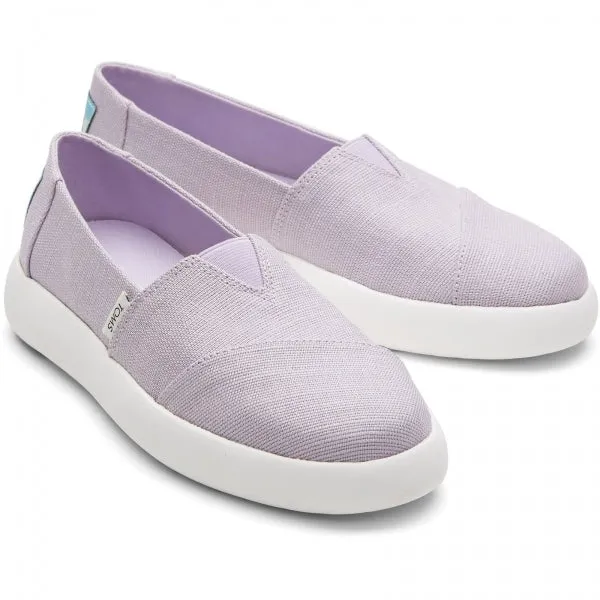 TOMS ALPARGATA MALLOW Womens Chunky Slip-On Espadrilles Purple