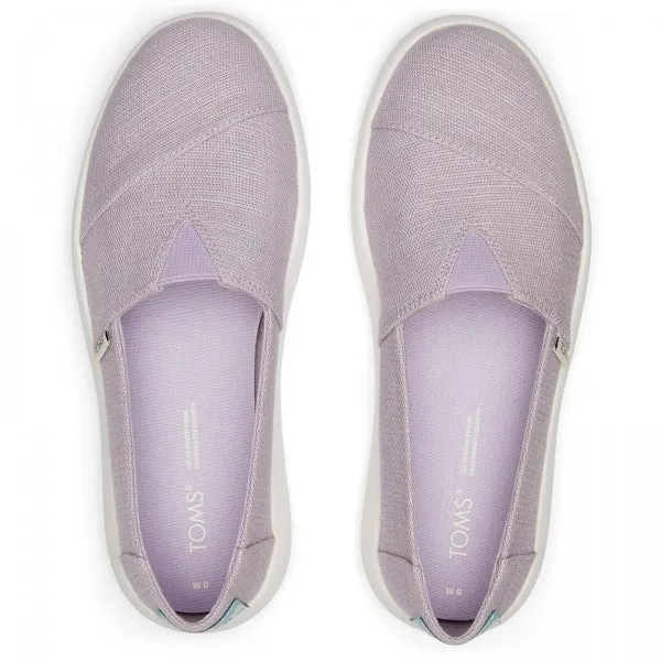 TOMS ALPARGATA MALLOW Womens Chunky Slip-On Espadrilles Purple