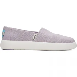 TOMS ALPARGATA MALLOW Womens Chunky Slip-On Espadrilles Purple
