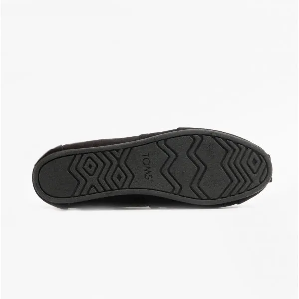 TOMS ALPARGATA Womens Cotton Espadrille Black
