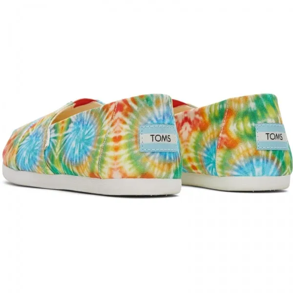 TOMS ALPARGATA Womens Slip-On Canvas Espadrilles Red