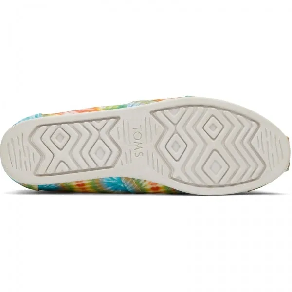 TOMS ALPARGATA Womens Slip-On Canvas Espadrilles Red