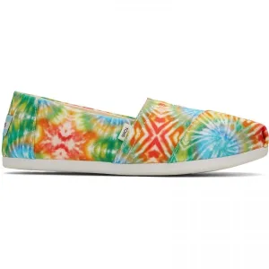 TOMS ALPARGATA Womens Slip-On Canvas Espadrilles Red