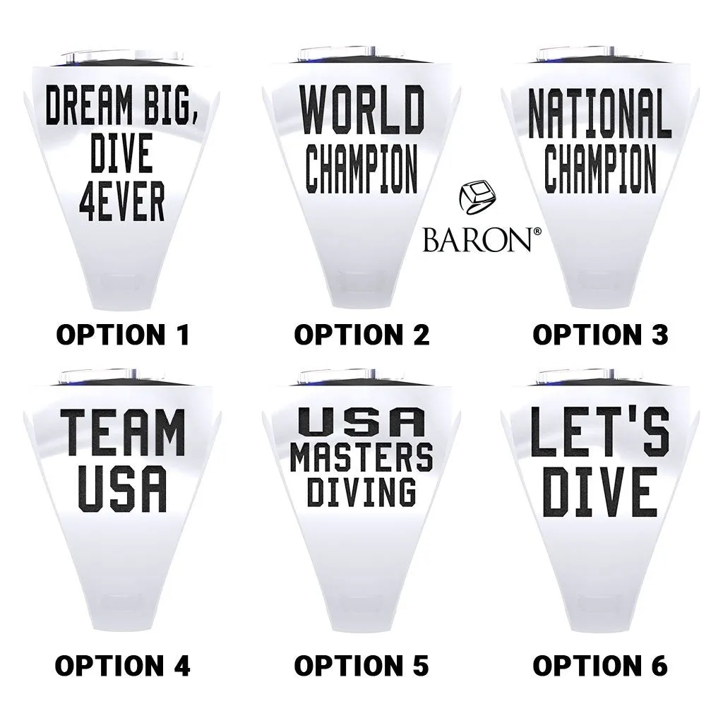 USA Masters Diving 2021 Championship Ring - Design 2.4.A - *BALANCE*